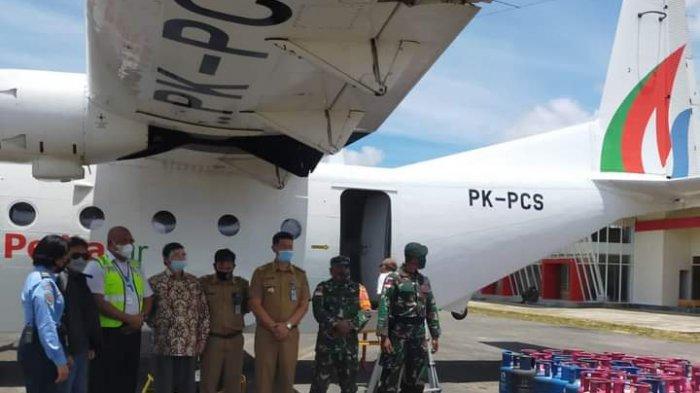 Salah satu pesawat Maskapai Pelita Air Service. (Foto:Dok.TribunKaltim.co) 