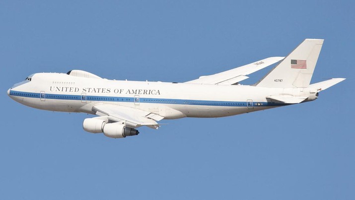 Ilustrasi Pesawat Boeing E-4B. (Foto:Boeing)