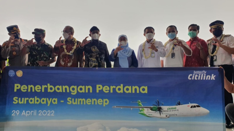 Penerbabgan perdana Surabaya-Sumenep