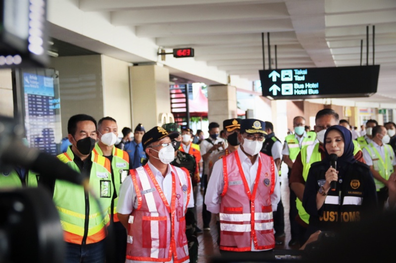 Menhub saat inspeksi Bandara Soetta