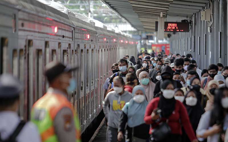 Ilustrasi penumpang KRL di Stasiun Bogor. (Foto:Ist.)