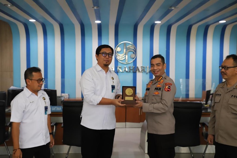 PT Jasa Raharja Cabang Utama Jawa Barat mendapatkan kehormatan sebagi tempat Praktek KKP Serdik Sespimma Polri Angkatan ke-67 TA.2022. Foto: istimewa.