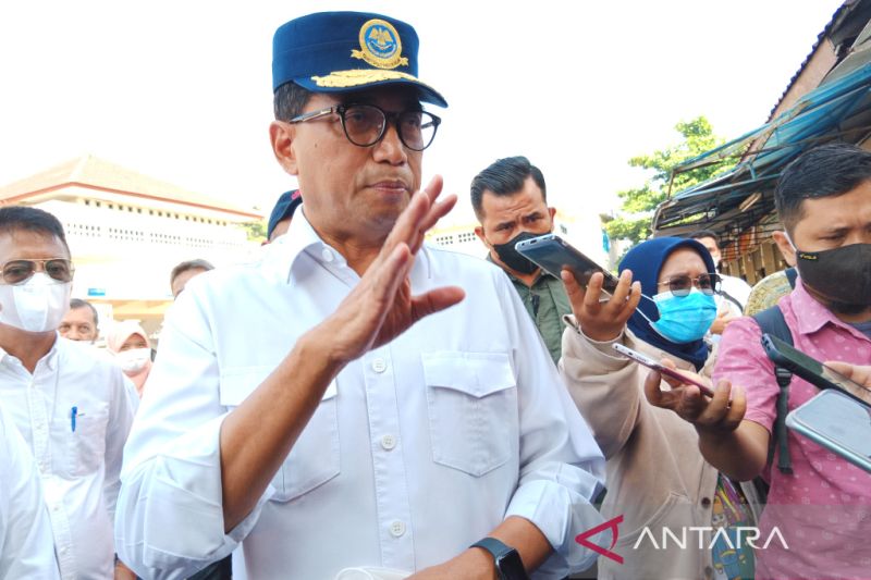 Menteri Perhubungan Budi Karya Sumadi di Terminal Giwangan, Kota Yogyakarta, Minggu (29/5/2022).  (Foto:Antara) 