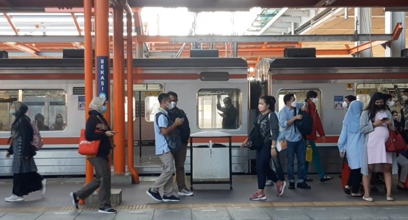 Suasana di Stasiun Bekasi, Selasa (31/5/2022).