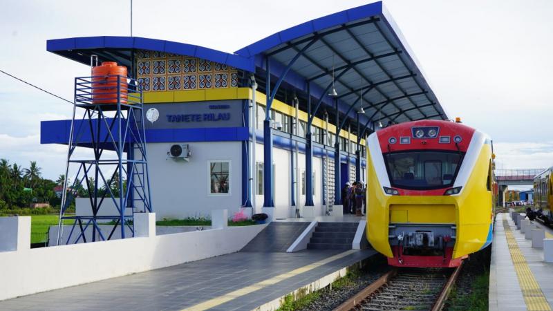 Salah satu Stasiun KA di Sulawesi