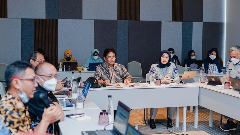 Kementerian Perhubungan menggelar Rapat Program Kebijakan Tahun Berjalan 2022 terkait kajian implementasi dan perluasan Red Zone Marking (marka zona berbahaya) atau Red Spot pada 16 hingga 17 Juni 2022 di Jakarta. Foto: istimewa.