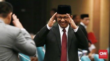Gubernur DKI Jakarta Anies Baswedan resmi menetapkan sejumlah nama tokoh-tokoh Betawi menjadi nama jalan di Jakarta. Foto: CNN Indonesia/Andry Novelino