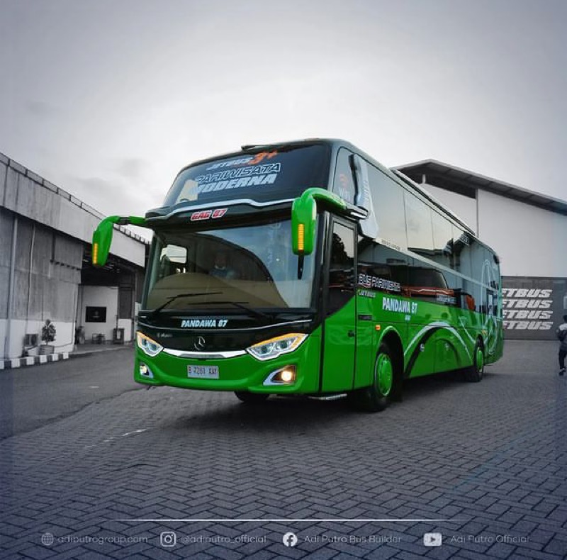 Bus baru PO Pandawa 87 dari Karoseri Adiputro. Foto: instagram/@adiputro_official.