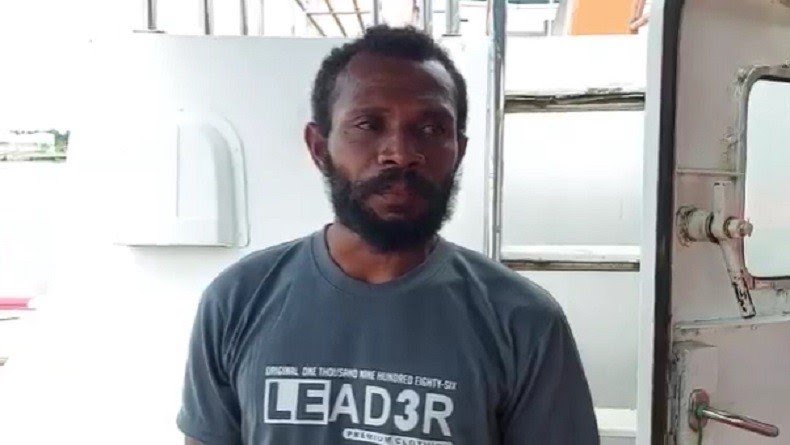 Andreas Ridwan May, salah satu korban selamat kapal tenggelam di Perairan Amar, Papua.