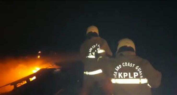 Personel PLP Tanjung Priok pasamkan kebakaran kapal pesiar 