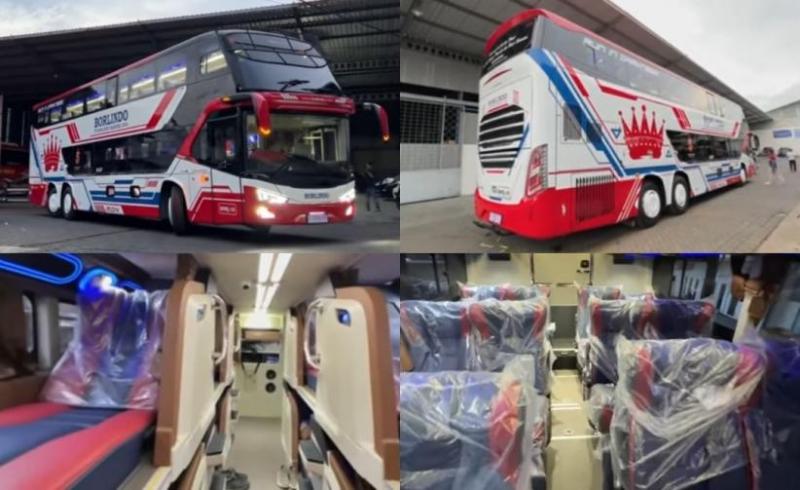  PO bus Borlindo memesan bus tingkat tiga model Avante D2 dengan sasis Volvo B11R.  (Foto: Tangkapan Layar/Istimewa)