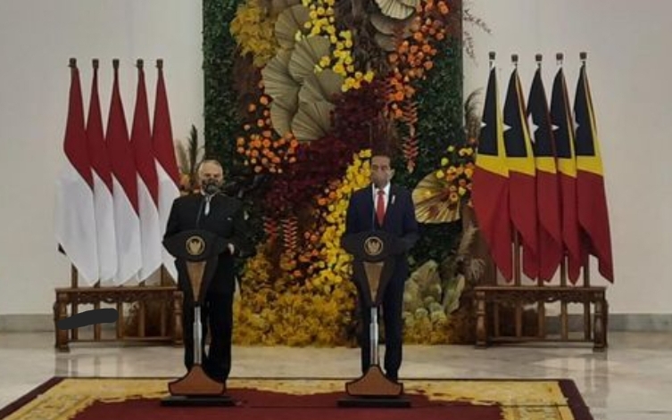 Presiden Jokowi dan Presiden Timor Leste Jose Ramos-Horta melakukan pertemuan bilateral di Istana Bogor. Mereka sepakat untuk memperkuat konektivitas.(ist)