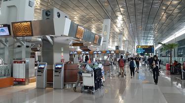 Suasana Bandara Internasional Soekarno Hatta (Soetta). (Liputan6.com/Pramita Tristiawati)