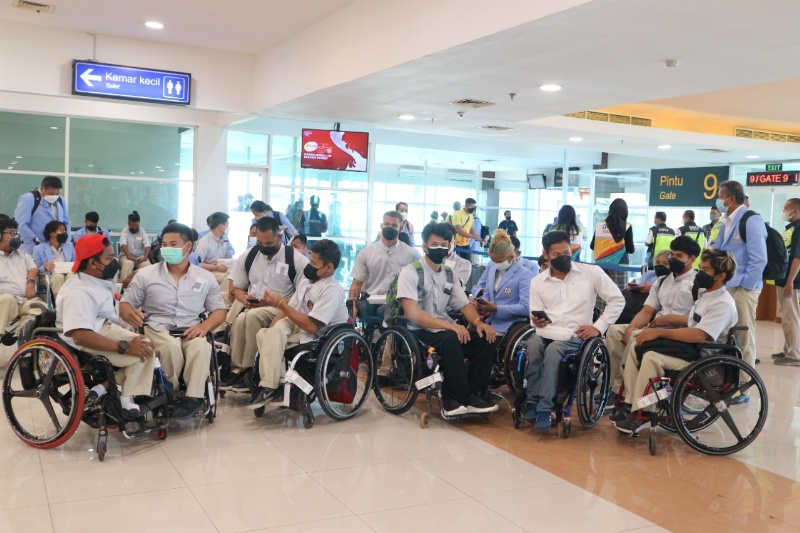 Atlet para Games di Bandara 