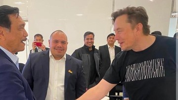 Luhut Binsar Pandjaitan dan Elon Musk di Austin (Tangkapan layar ig pandusjahrir)