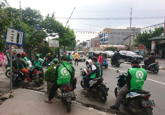 Ojek online (Foto Beritatrans/Fahmi)