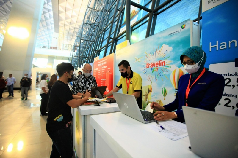 Paneran Travelin Fair di Bandara Soetta