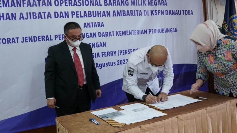 Teken kerja sama Ditjen Hubdat dan ASDP