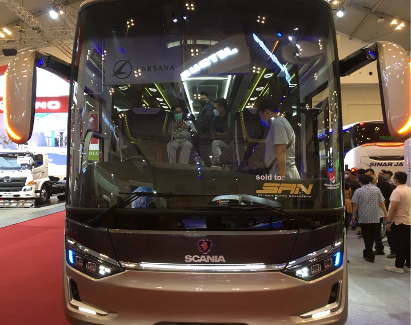 Bus baru PO SAN, Scania K410iB. Foto: BeritaTrans.com.