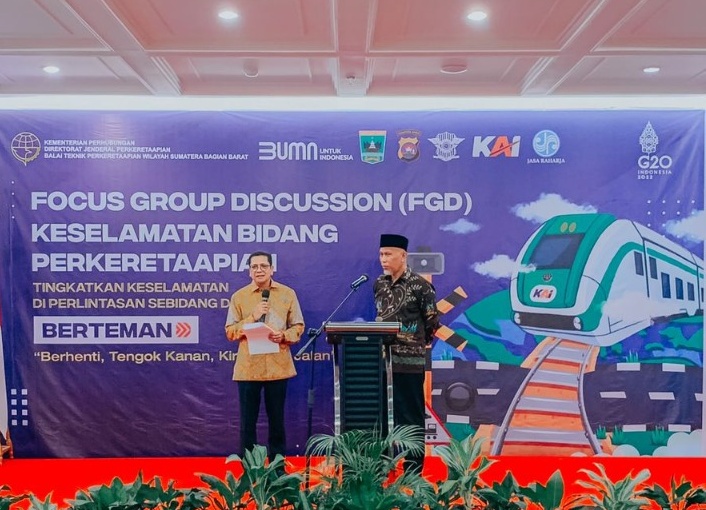 FGD keselamatan perkeretaapian di Padang, Sumbar