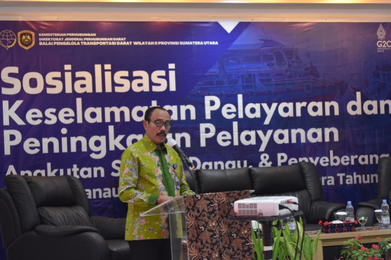 Direktur TSDP Junaidi di sela sosialisasi