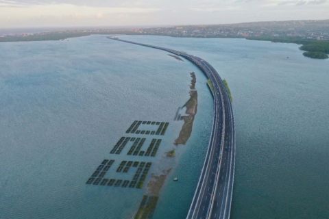 Jalan tol Bali Mandara telah selesai ditata. Foto/Ist  