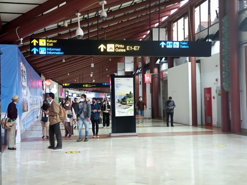 Suasana di Terminal 2D Bandara Soetta