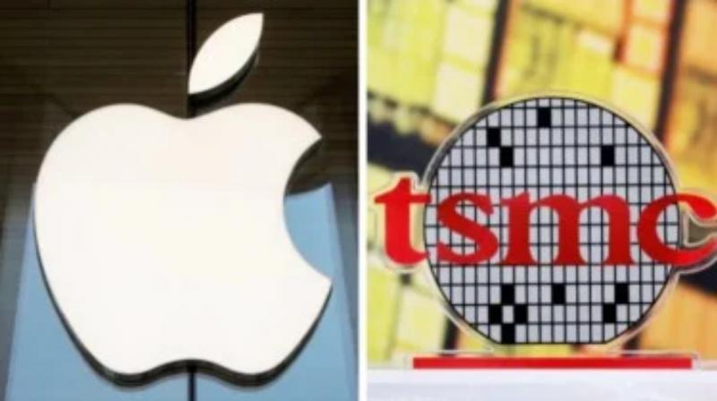 Logo Apple dan TSMC. Sumber : asia.nikkei.com 