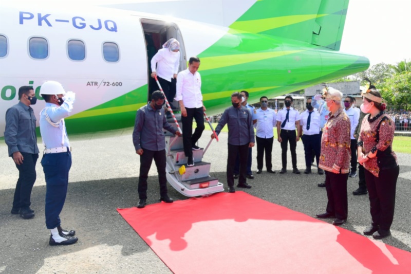 Presiden tiba di Maluku (ist/Setpres)