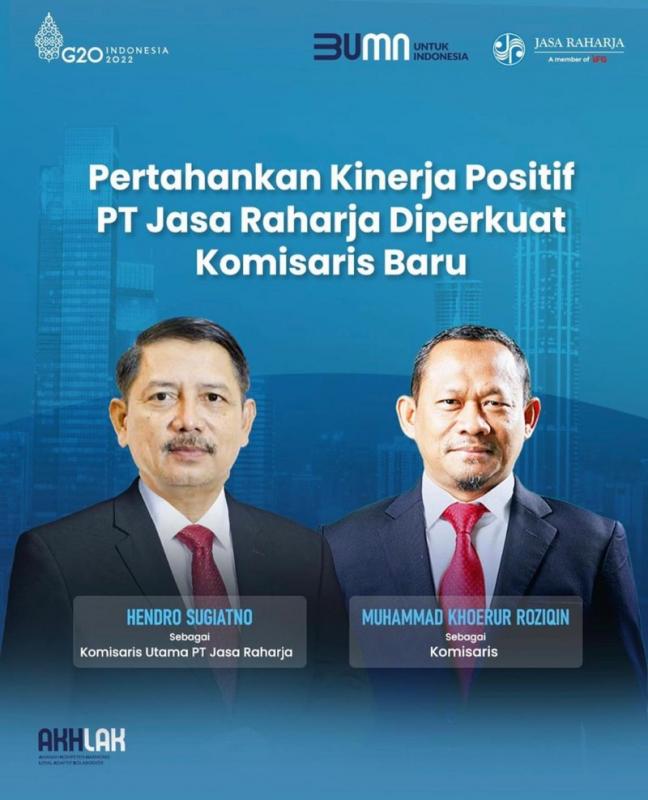 Jabatan Komisaris Utama PT Jasa Raharja yang baru, digantikan oleh Irjen Pol. Hendro Sigiatno, sementara Suprianto, digantikan oleh Muhammad Khoerur Roziqin. Foto: istimewa.
