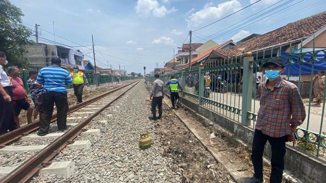 Pria tewas tertabrak kereta di Serang (Foto: dok. Istimewa)