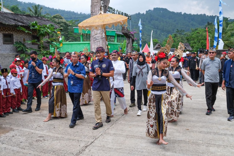 Menparekraf Sandiaga Uno dan rombongan setiba di Cianjur