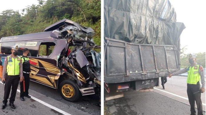 Detik-detik Kecelakaan Maut di Tol Bawen-Ungaran Elf Tabrak Fuso, 5 Orang Meninggal