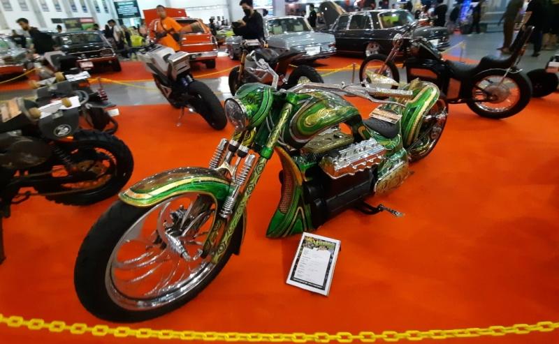 Motor kustom listrik yang hadir di Kustomfest 2022 di Yogyakarta pada 1-2 Oktober 2022..