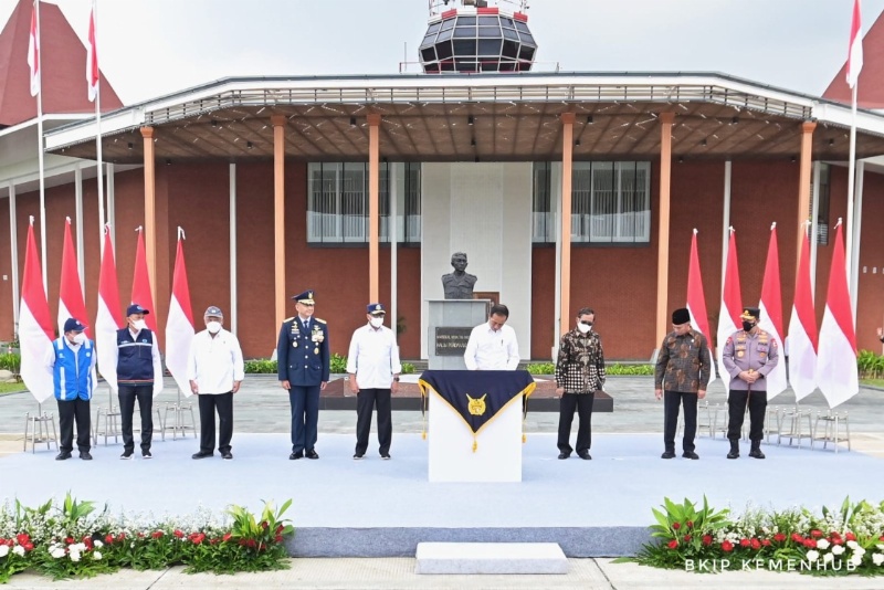 Presiden di Bandara Halim