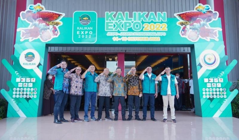Pembukaan pameran ikan hias air tawar Kalikan Expo 2022, di JIExpo Kemayoran Jakarta, Jumat (14/10/2022).(Ist)