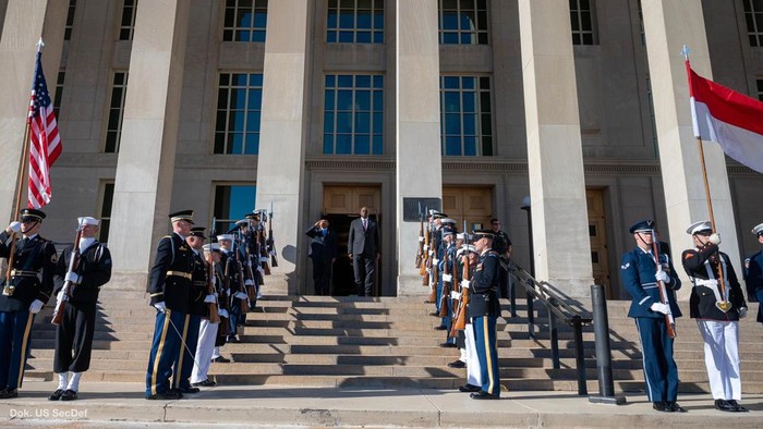 Menhan Prabowo Subianto di Pentagon.