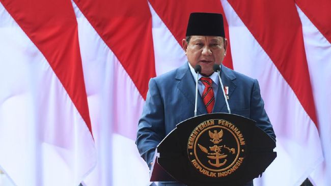 Ketua Umum Partai Gerindra Prabowo Subianto yang juga menteri pertahanan.