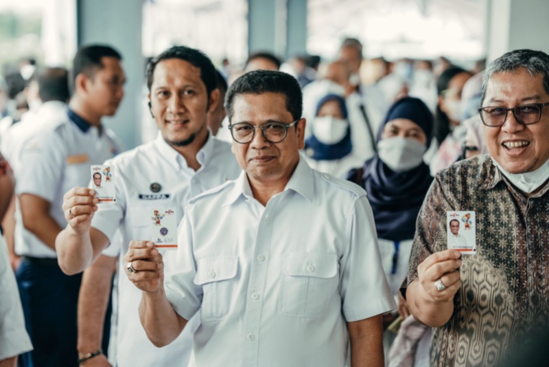 Plt Dirjen Perkeretaapian dan Dirlalin KA saat uji xoba KA Sulsel