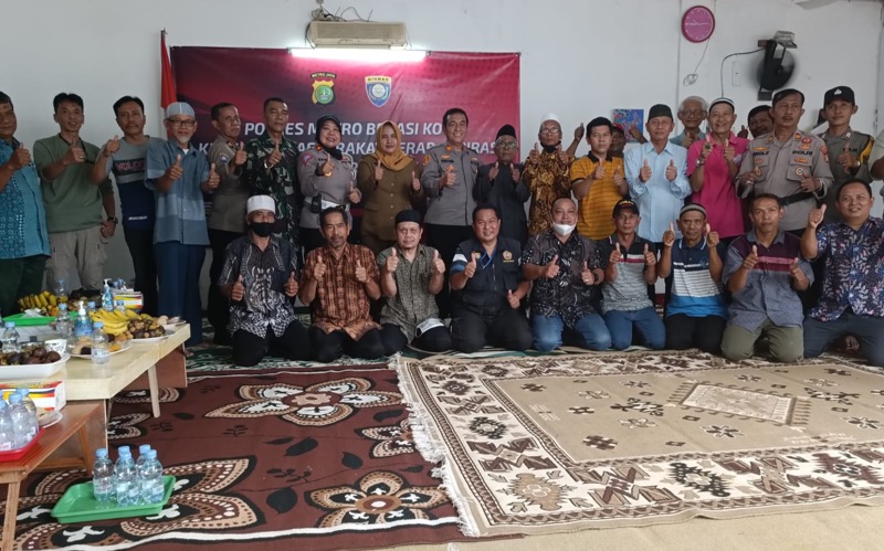 Program Kunjungi Masyarakat Serap Aspirasi Cari Solusi oleh Polres Metro Bekasi Kota terus berlanjut. Foto: istimewa.