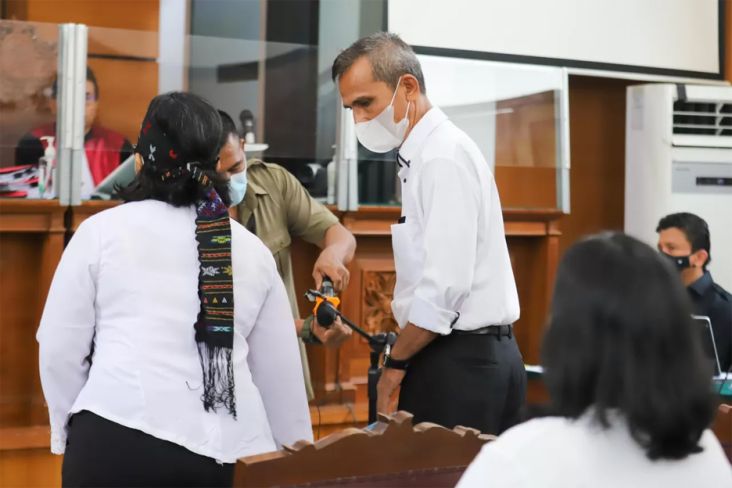 Samuel Hutabarat hadir sebagai saksi dalam sidang kasus pembunuhan Brigadir J dengan terdakwa Ferdy Sambo di Pengadilan Negeri (PN) Jakarta Selatan.