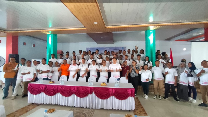 Jasa Raharja menggelar Pelatihan Penanganan Gawat Darurat dan Pertolongan Pertama Pada Kecelakaan (P3K) bagi kalangan tour guide dan pelaku pariwisata di Labuan Bajo. Foto: istimewa.