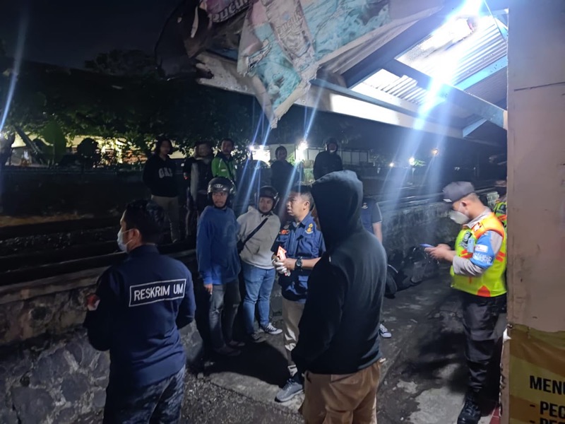 Jasa Raharja Perwakilan Bandung memastikan jaminan korban tertemper kereta api (KA) di perlintasan 164 KM 156 + 876 Petak Jalan Cikudapateuh - Bandung. Foto: istimewa.