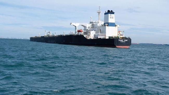 Kapal Tanker Kandas di Selat Singapura, Lokasi Jalur Pipa Gas. Foto: Dok. Ditjen Perhubungan Laut Kemenhub