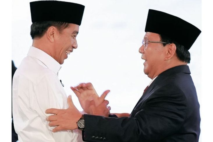 Presiden Joko Widodo dan Menteri Pertahanan Prabowo Subianto.