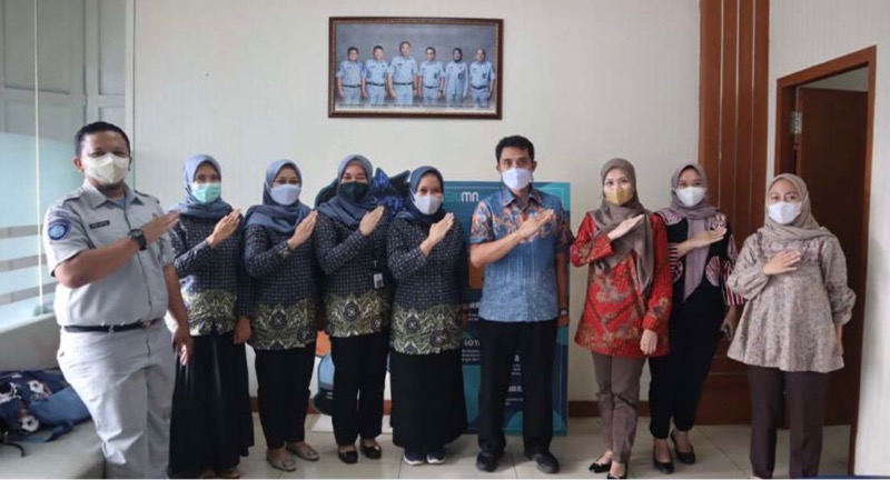 PT Jasa Raharja Perwakilan Bandung mendapat kunjungan dari BPJS Kesehatan Kota Bandung dalam rangka silaturahmi dan koordinasi. Foto: istimewa.