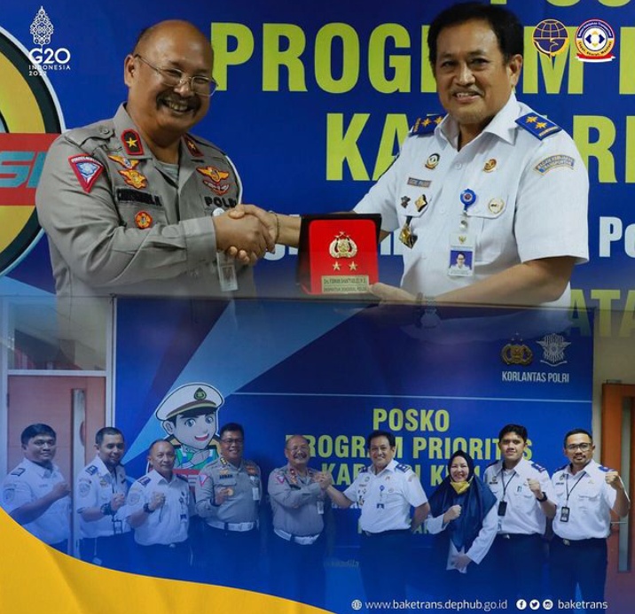 Pertemuan Baketrans dan Korlantas Polri