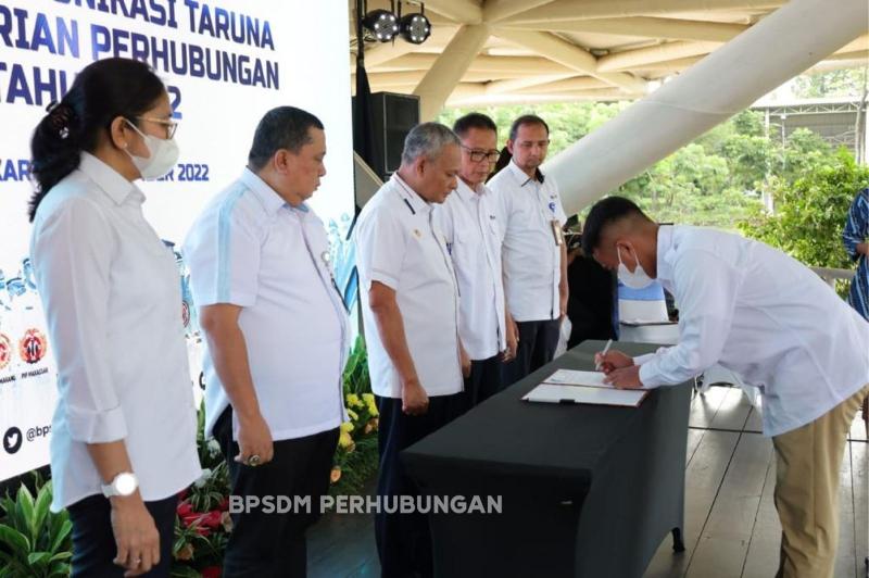 Deklarasi Forkomtar Kemenhub di Museum Transportasi TMII