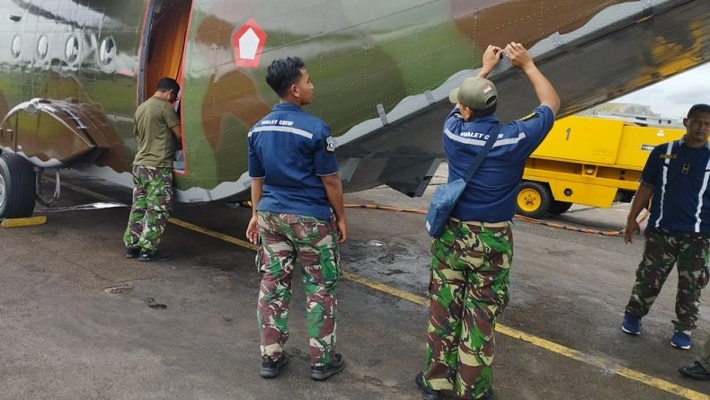 TNI AU kerahkan pesawat untuk modifikasi cuaca.