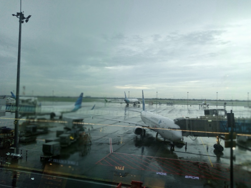 Pennrbangan Garuda Indonesia di Bandara Soetta